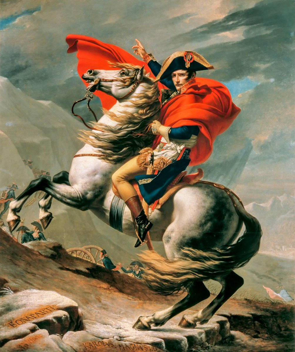 🎨

JACQUES-LOUIS DAVID 
"Napoleon Crossing the Alps"
(1800)