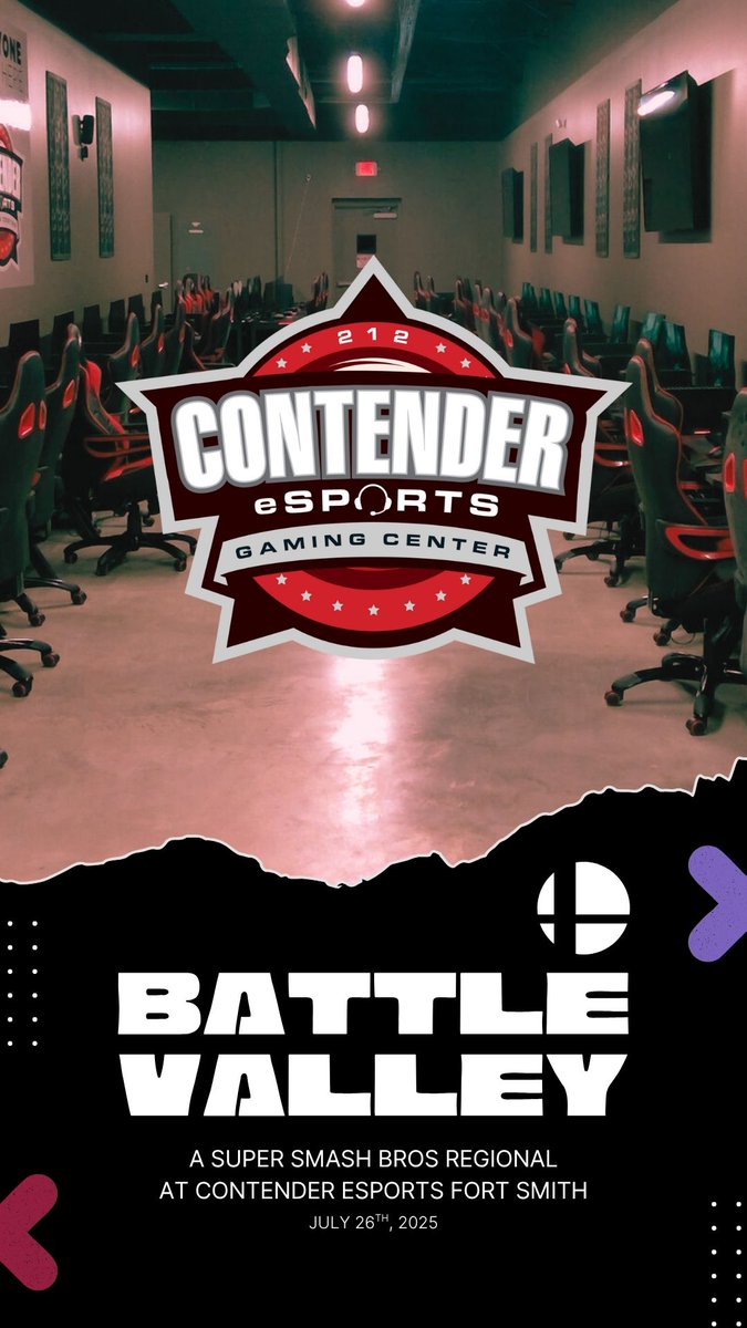 BATTLE VALLEY IS THIS SATURDAY!!

You have until July 23rd (Wednesday) at 11:59PM to register for this new regional series coming to Fort Smith!

We have 55 entrants signed up including:

Teaser
C@den
Izaiah
Emdy
Terminus
Melee 
+ More!

We hope to see you July 26th!