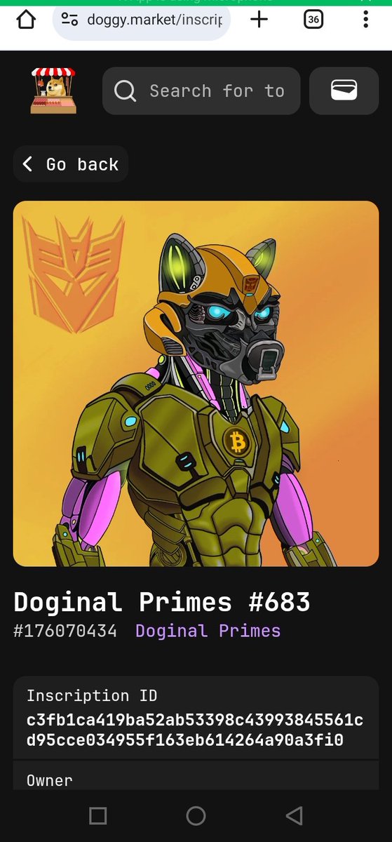 Bumblebee Picked from  Doggy.Market 🔥✨
