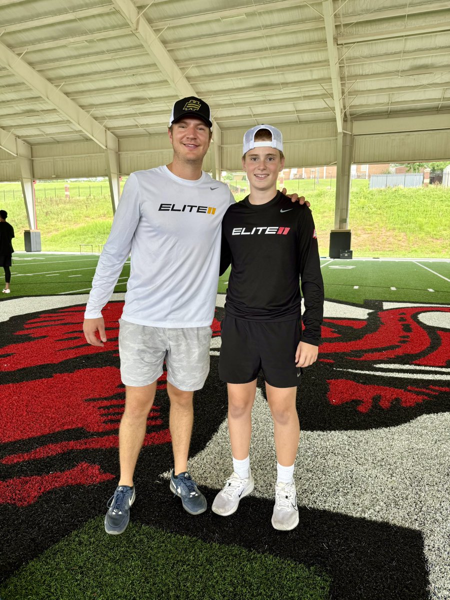 Great weekend at the Elite 11 Academy Camp at Gainesville High School. Thanks to all the coaches for helping me get ready for my 9th Grade season 💪