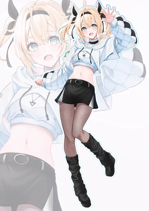 かっこかわいいござるさん #いろはにも絵を
