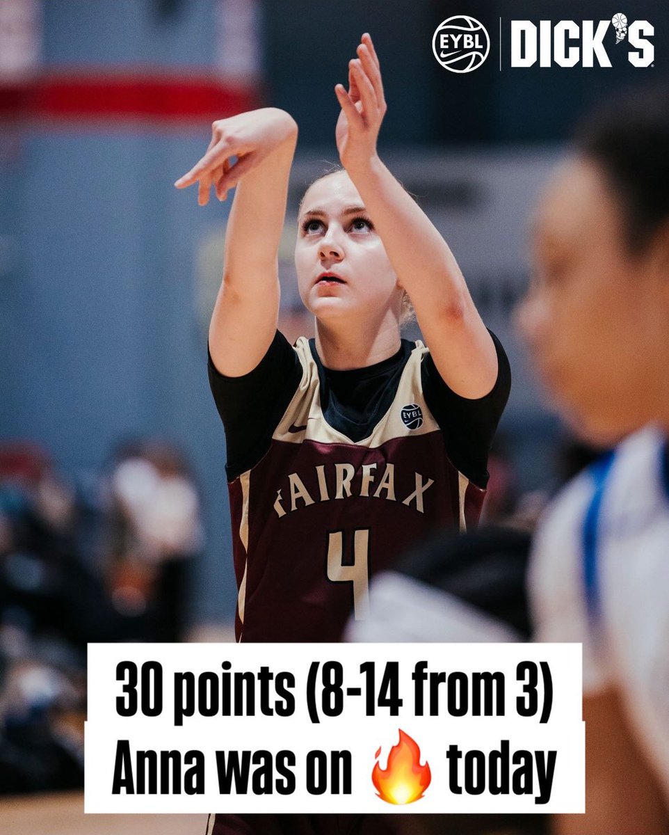 Anna Marsh (Class of 2027) balled out today for us! She went 8-14 from 3 and had 30 total points! Keep working <a href="/Anna_msh34/">Anna Marsh</a>!!