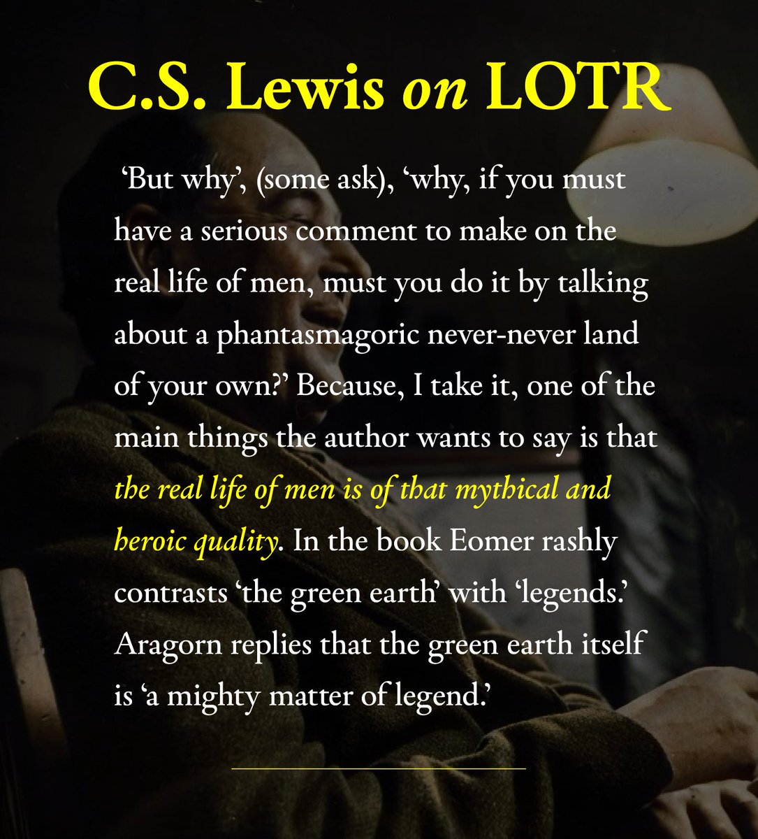 TolkienWonder's tweet image. Lewis' review on LOTR is an amazing read that sings the highest praises of Tolkien's masterpiece: