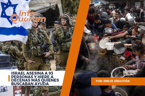 quorum_mx's tweet image. 📣🚨🇵🇸🇮🇱Nuevamente el #estado #ilegítimo y #genocida de #Israel ha #atacado una zona de entrega de #ayudahumanitaria, mientras miles esperaban la llegada de la ayuda, más de 93 #personas fueron #asesinadas y decenas más se encuentran heridas. 

infoquorum.com/politica/israe…
