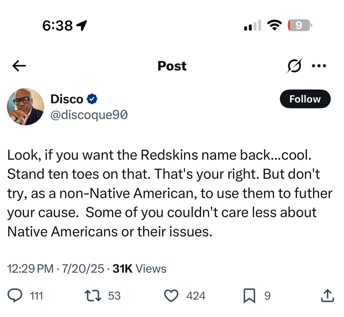 xlaflammer's tweet image. This is the most patronizing and condescending tweet I’ve ever read in my life and I’d expect nothing less from this clown.
You’re calling out people using Native Americans now (which isn’t even true)
but completely ignoring that’s exactly what white liberals did when they…