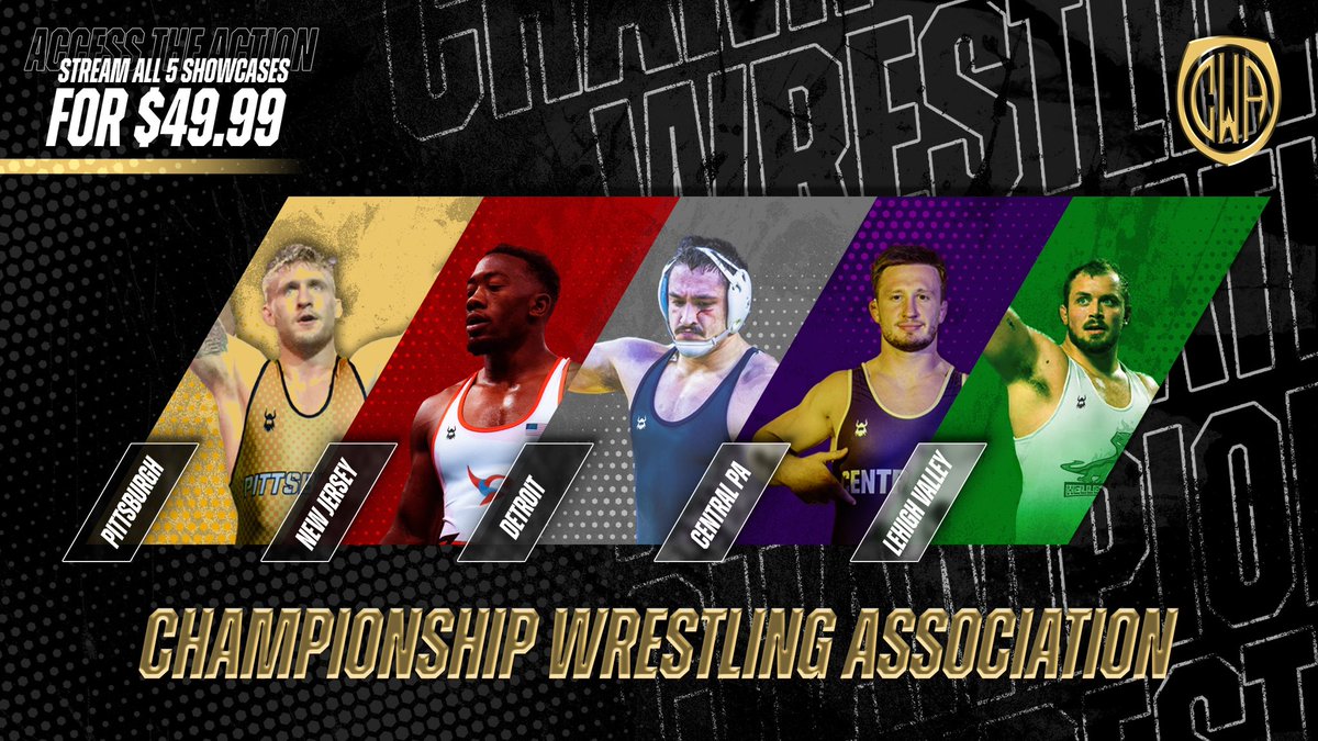 CWAWrestle's tweet image. You can get all five Showcases over the next five months for $10 a stream. That’s a $25 savings to see more #FolkstyleGonePro than ever before! Link here: stream247live.com/checkout/new?o…