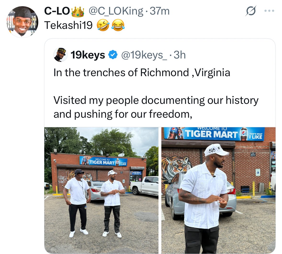 C_LOKing's tweet photo. Thank you Tekashi 19 for taking the bait &amp; finally proving my point; while exposing your sucker boy insecurity, &amp; jealousy towards me over that woman😎

Chess not Checkers😅

We’ll be sending you a thank you package to your address 

836 North Detroit St. Los Angeles! https://t.co/5e355avWId