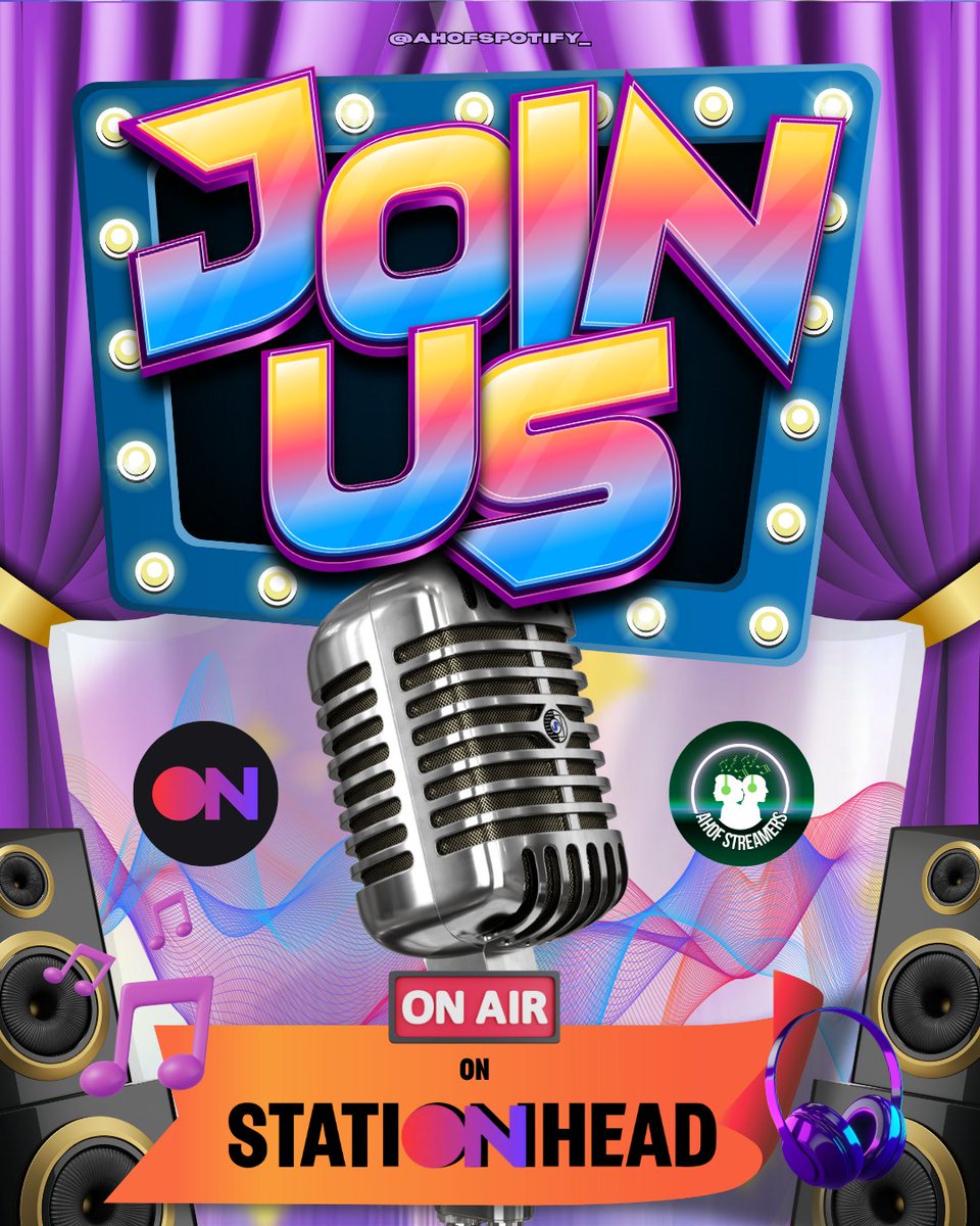 AHOFspotify_'s tweet photo. ๐จ LIVE ON AIR NOW!!! ๐จ
AHOFStreamers is taking over Stationhead ๐ง๐ฅ
Join the party and stream LOUD with the Nameless Fandom! ๐ฟ๐ฅ
Letโs boost digital scores and vibe together ๐ช
๐ค TAP IN NOW โฌ๏ธ
๐ https://t.co/tLustGIr1E
#AHOF #AHOFStreamers #WhoWeAre https://t.co/Uy74Q3kgTa