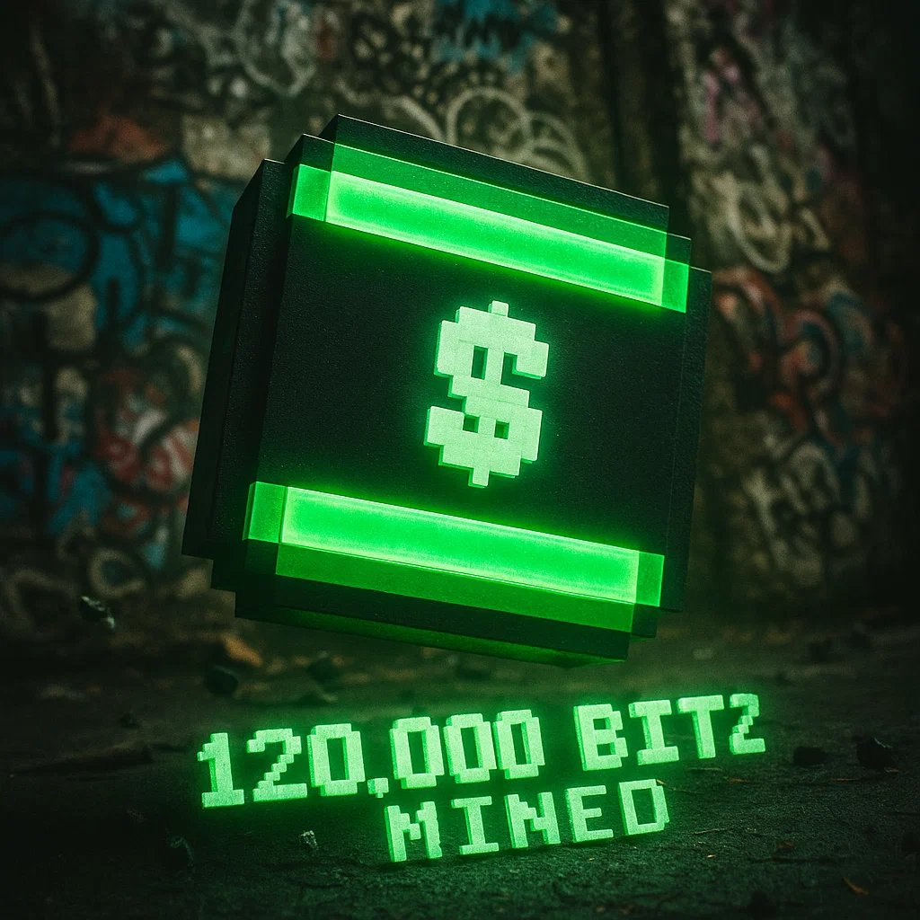 bitzcto's tweet image. 120,000/5M $BITZ MINED (2.4%)