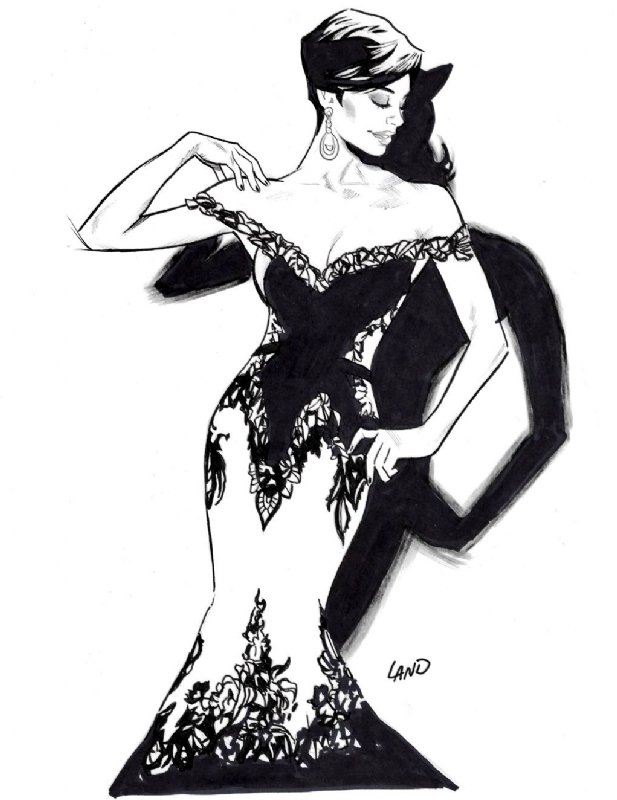 purpleselina's tweet image. Selina Kyle in Wedding Dress by Greg Land // Artgerm