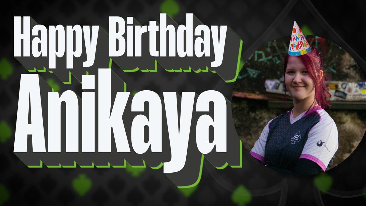 HAPPY BIRTHDAY <a href="/Anikaya_/">Anika</a>! 🥳

Heute ist der Geburtstag der besten Kamerafrau bei ACE. Egal ob auf League Events oder den ACE-Festen, jeder war schon vor ihrer Linse!
Wir wünschen dir alles Gute zum Geburtstag und einen entspannten Tag! 💚