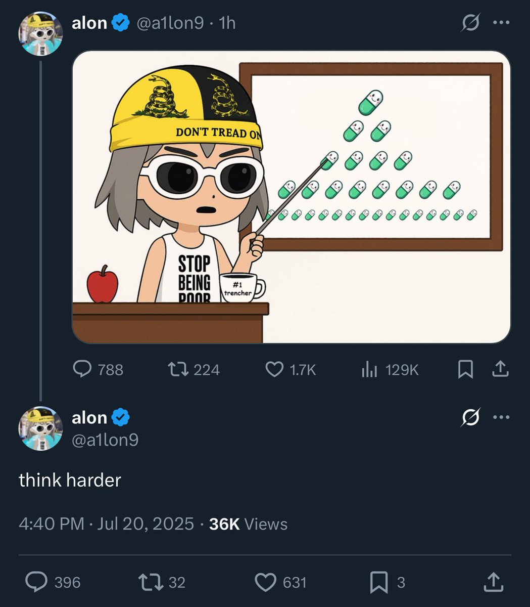random3637's tweet image. Alon moving like the Riddler giving us hints instead of just saying things 😭😭😭
