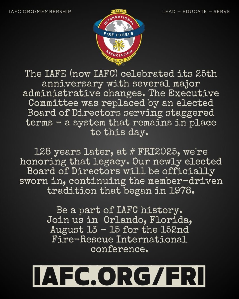 IAFC's tweet image. 23 days until Fire-Rescue International. Don&apos;t miss it. IAFC.org/fri