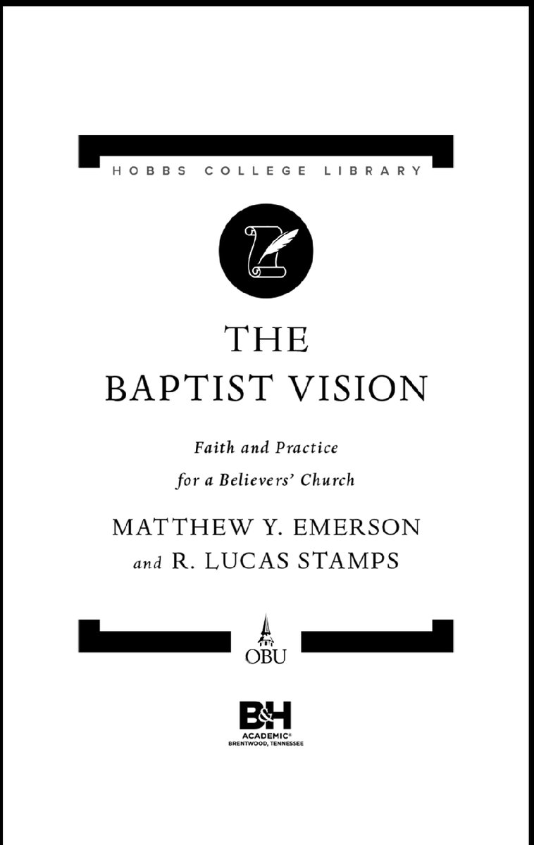 lipscomb_703's tweet image. Matthew Y. Emerson and R. Lucas Stamps, The Baptist Vision: Faith and Practice for a Believers’ Church
Copyright © 2025