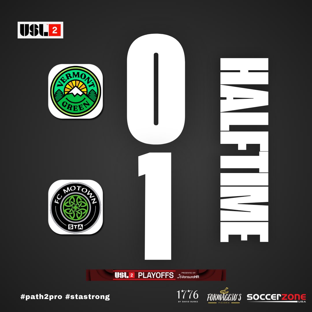 fc_motown's tweet photo. HT: Vermont Green FC | 0-1 | FC Motown STA
Ruitenberg’s first-half strike has us ahead in this playoff battle 💪⚽
#pat2pro #stastrong #usl2 https://t.co/OjcuVpv7bD