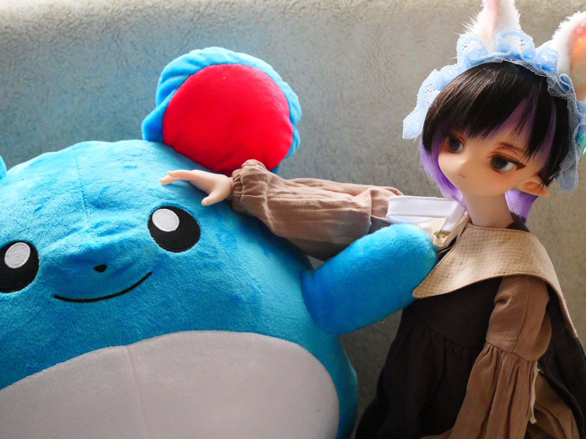 チルぬい　チェックフードが可愛いジャンパー チルぬい チェックのフードが可愛いジャンパー クラフト・布製品