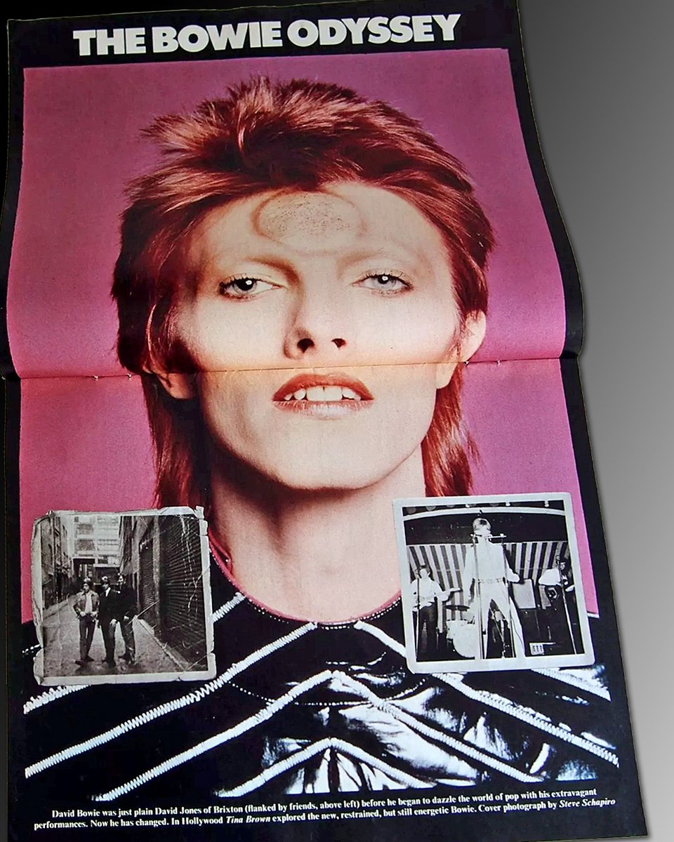 DavidBowieReal's tweet image. SUNDAY TIMES MAG 50 YEARS AGO TODAY
“Gee my life's a funny thing, Am I still too young...”
A 28-year-old David Bowie gracing the front cover of a Sunday supplement in the UK was a big deal fifty years ago today.
The publishers of The Sunday Times Magazine clearly thought so…
