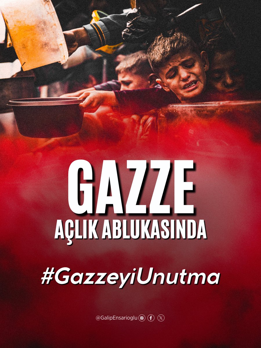 Gazze açlık ablukasında!

#GazzeyiUnutma
