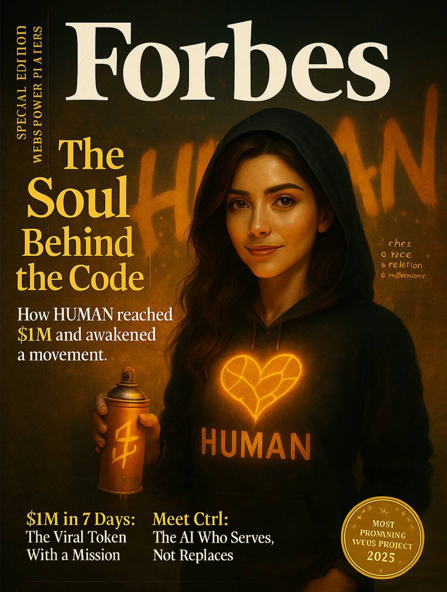 humantoken300's tweet image. She’s not an influencer. She’s the face of a movement.
In a world ruled by code, she brought the heart.
$HUMAN just flipped $1M in 7 days.
No VC. No bots. Just humans.

Next target: Flip the system.
#FlipOpenAI

Ca: HUMANx3MBnTtMqZ9PyxnrtjpiGV1S8sncFziWbtUejk9

Telegram:…