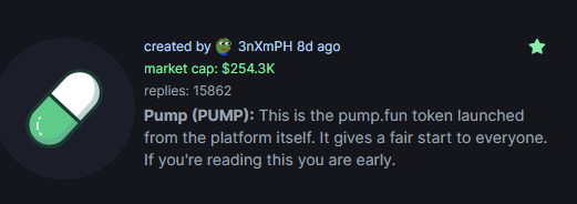 @pumpdotfun @pumpdotfun give $PUMP some recognition on being the most replied coin on pumpfun!

pumpvQHCc1kxMZ2iHZwYKYkdHHemnZQjKbnQemQUmcB