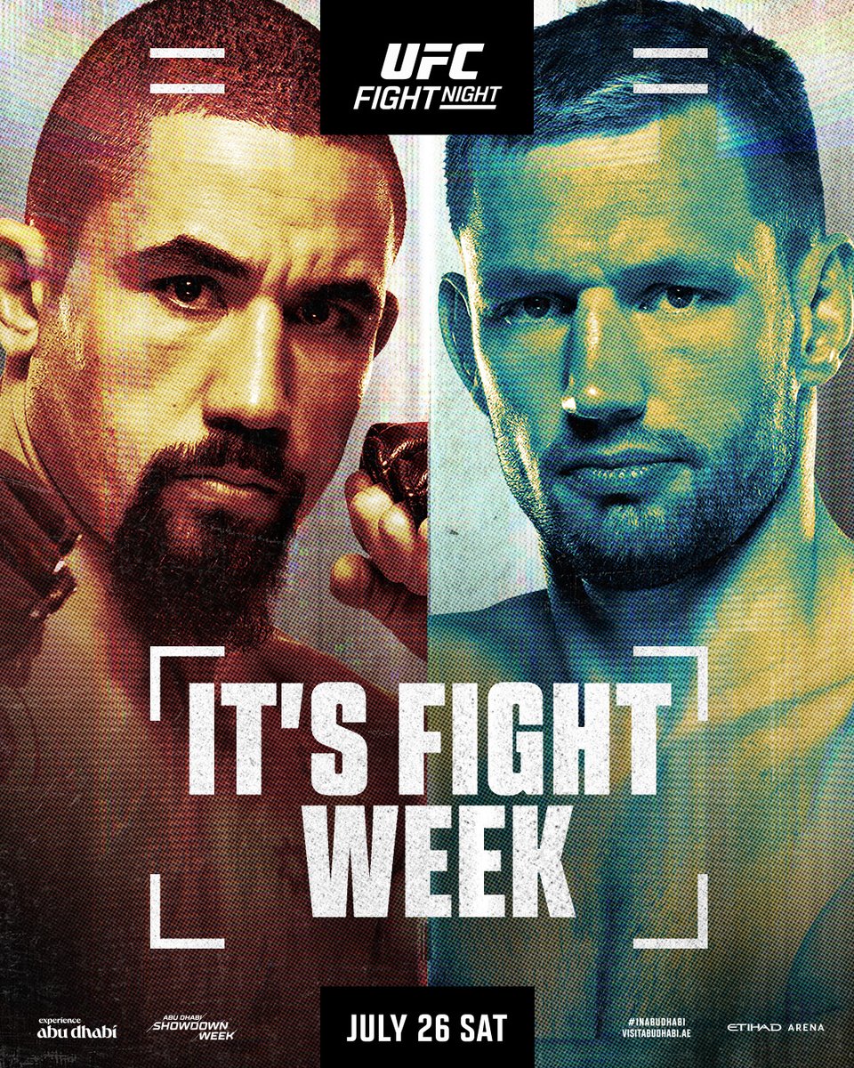 UFCEurope's tweet image. It's #UFCAbuDhabi Fight Week ๐คฉ
@VisitAbuDhabi | @InAbuDhabi | #InAbuDhabi