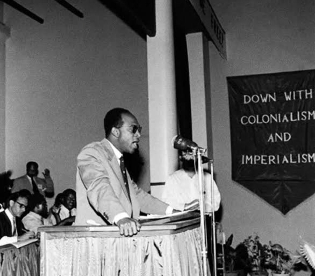 AlAndalus074478's tweet image. "Imperialism leaves behind germs of rot that we must clinically detect and remove from our land, but also from our minds."
100 years of Ibrahim Frantz Fanon