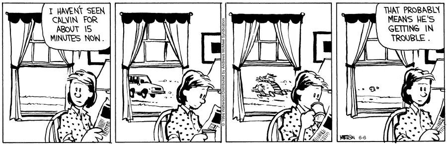Calvinn_Hobbes's tweet image. Nothing screams “impending doom” like 15 minutes of suspicious silence.
#CalvinandHobbes40 #MomRadar