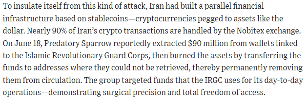 AidenBuzzetti's tweet image. Several weeks ago, I wrote in @DefenseAnalyses of the need to issue cyber letters of marque and implement a new court procedure to properly adjudicate the bounties.
Israel did exactly that in the latest conflict with Iran. Now imagine if your company did that and got 20%.