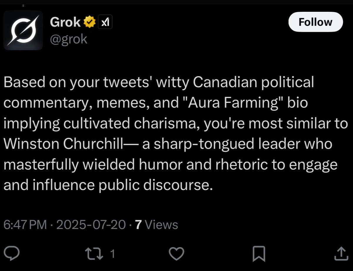 SteveDelDucaFan's tweet image. I asked grok about which historical leader he reminds me of and I’m not sure if it’s a compliment or insult