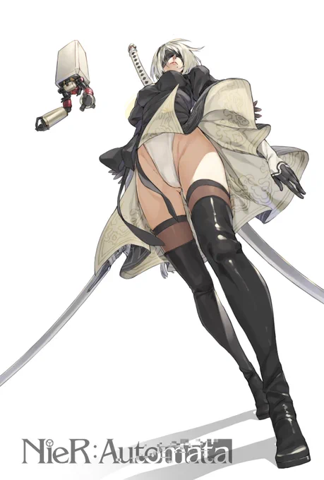 Fan art | NieR: Automata - 2B Artist: X.M.