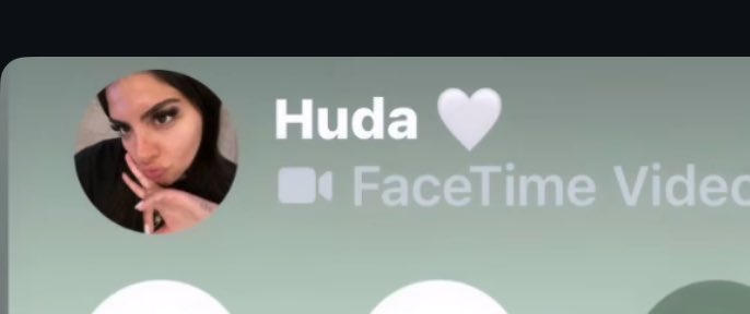 bobbicoulda's tweet image. Huda’s profile pic on FaceTime