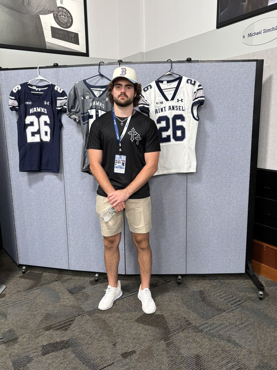 TannerM_7's tweet image. Was a blessing to explore the beautiful campus at St. Anselm and connect with the great coaching staff again. Looking forward to what the future holds! #BCM @CoachJoeAdam @TheHonorableUno @Coach_GageHayes @CoachBraine @Coach_Bick @CoachPELLS @Coach_TMcJunkin @CoachBryWalker