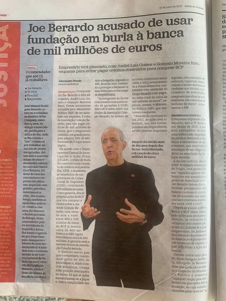 Como não é do Bangladesh, não recebe o RSI, não é gay, ou cigano, não há um FILHO DA PUTA do Chega que se indigne com esta escumalha que nos fode MILHÕES diariamente e ainda gozam.
E lá andamos todos chateados com o desgraçado que vive com 242€ mês de RSI mas estes fdp nadaaaa