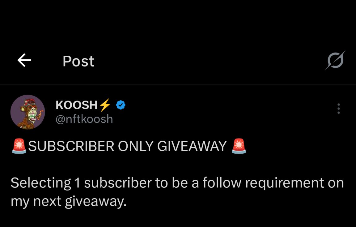 Subscriber Only Giveaway Is Live ⚡