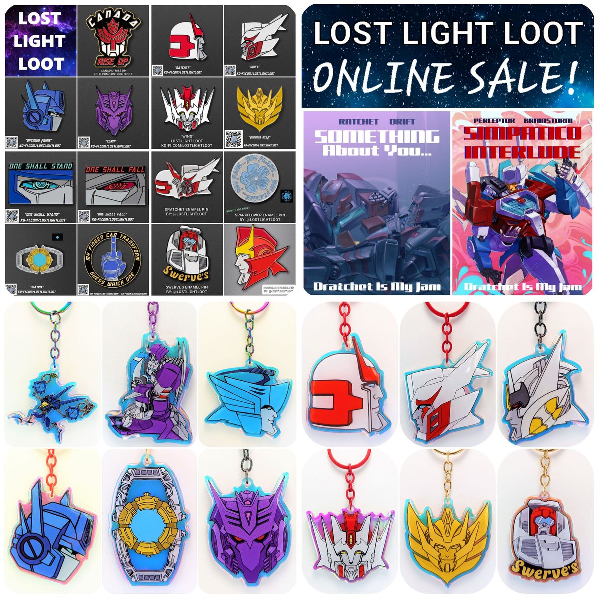 LostLightLoot's tweet image. LOST LIGHT LOOT
ONLINE SALE
HAPPENS TOMORROW!
HEAD ON OVER AND GIVE US A FOLLOW AT: KO-FI.COM/LOSTLIGHTLOOT
WE'VE GOT GLOW IN THE DARK ENAMEL PINS, BOOKS, WATERPROOF VINYL STICKERS, AND EPOXY RESIN COLOR SHIFT KEYCHAINS.
✨SEE YOU THERE!✨
TILL ALL ARE ONE!