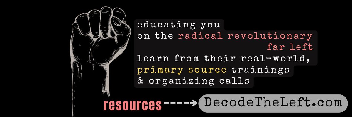 MarxistClips's tweet image. Good morning everyone. This account provides commentary & educates you on the radical revolutionary far left.
Learn from real-world, primary source trainings & organizing calls with bite-sized clips from @DrKarlynB's streams. No BS.
Follow along for the ride & share w others!
