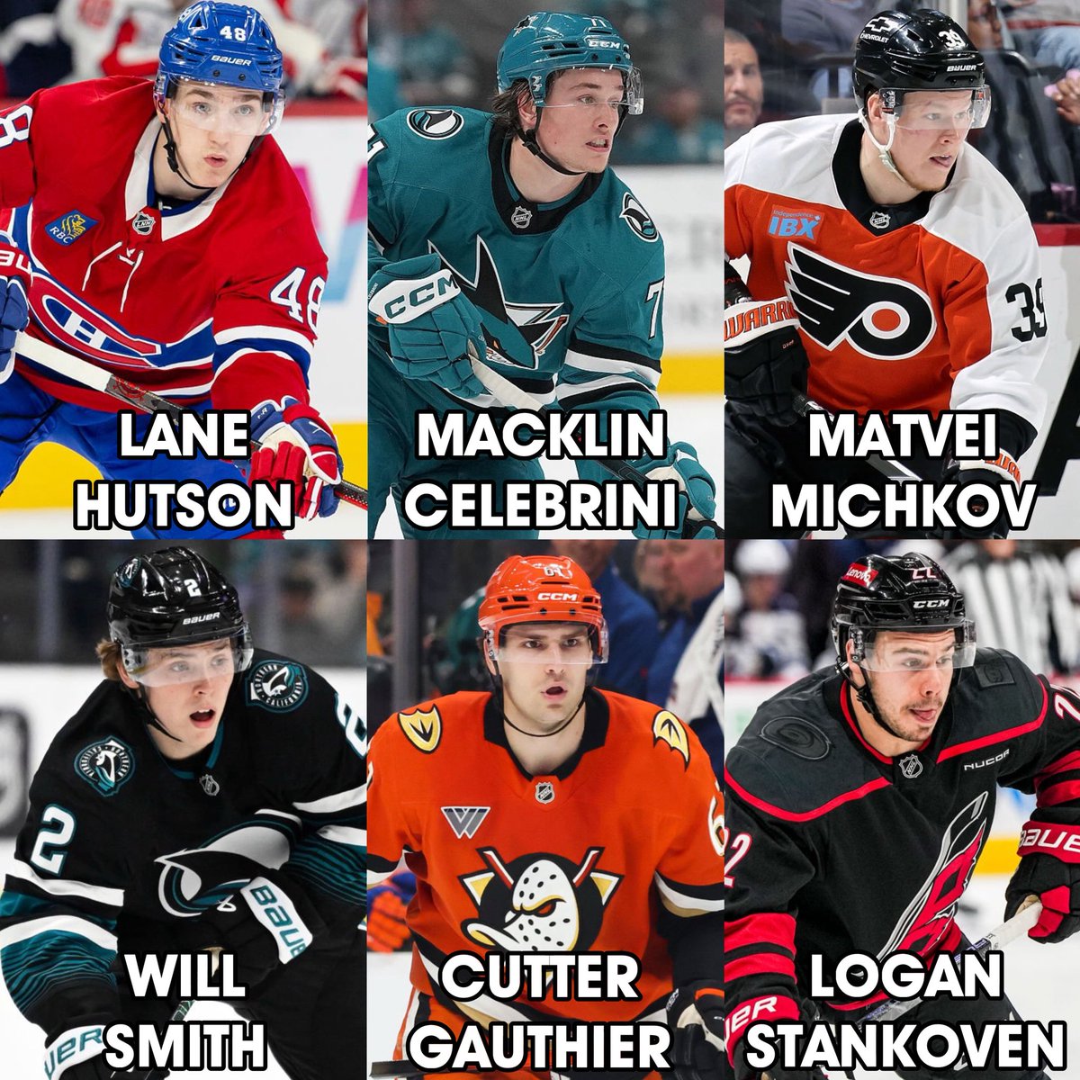 SleeperNHL's tweet image. All these guys put the league on notice in their rookie seasons 🤩
Who will have the have most points out of this group in year two? #NHLYoungStarsWeek