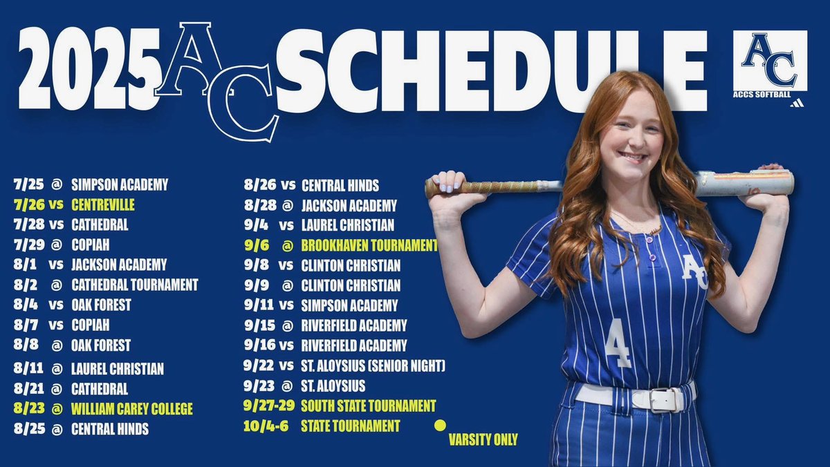 Ready for another year of softball. Come see these talented girls on the field!