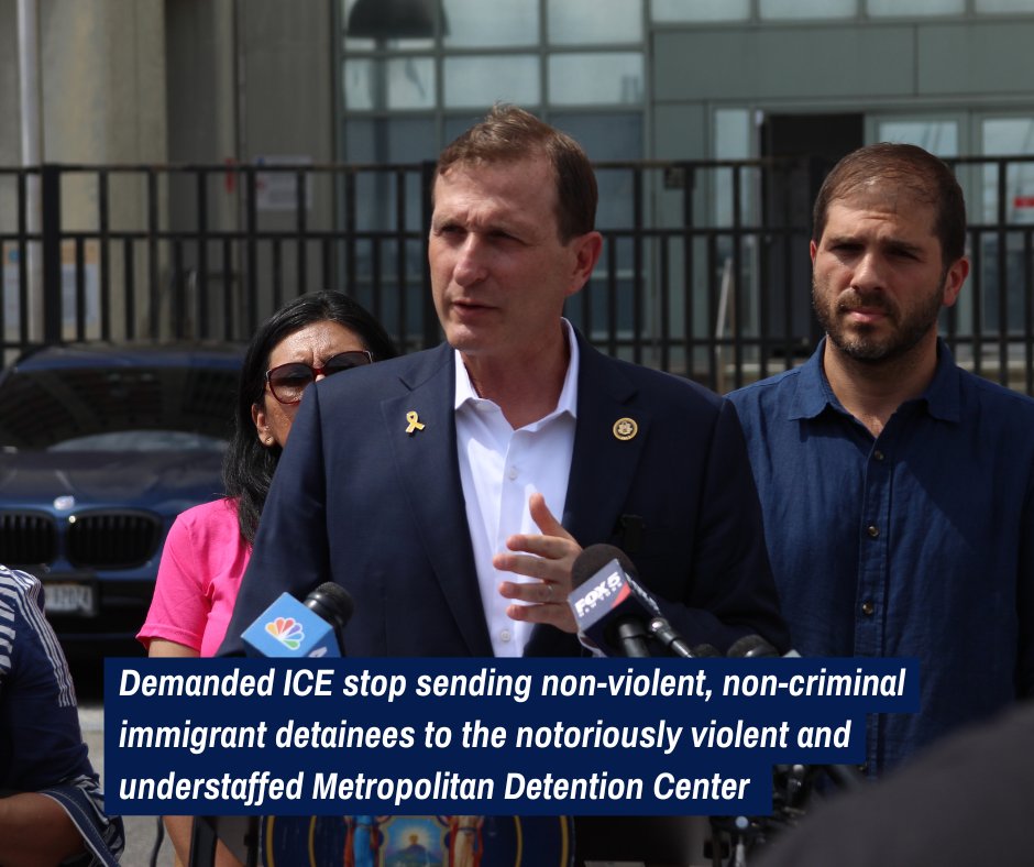 RepDanGoldman's tweet image. This week, I demanded that ICE stop sending immigrant detainees to the notoriously violent MDC, moved to subpoena Pam Bondi and Kash Patel for their roles in covering up the Epstein files, and introduced an amendment to block Republicans' disastrous gutting of public…