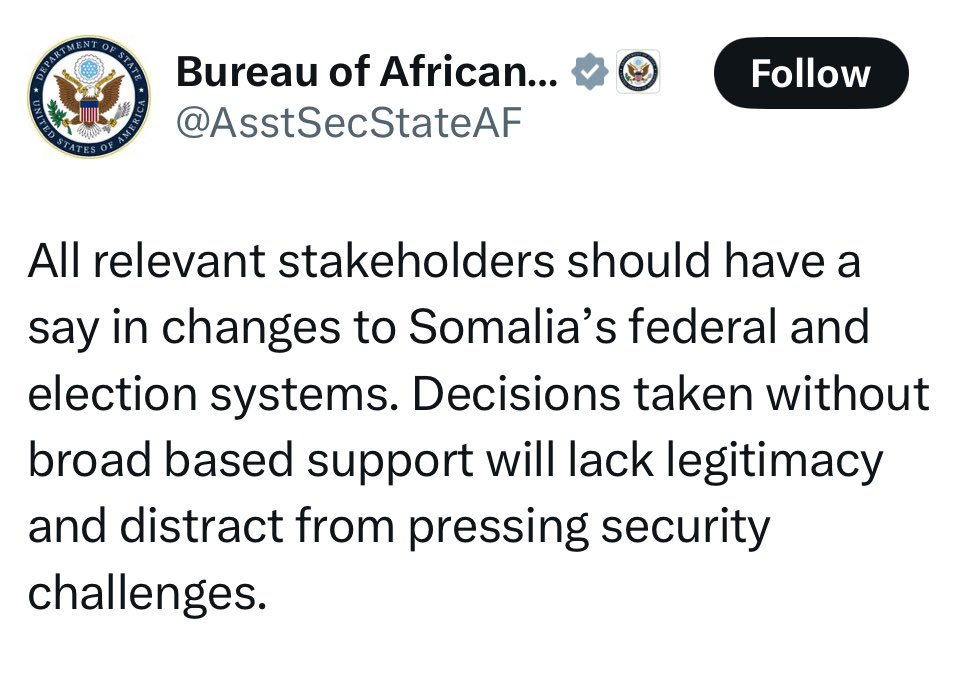 suad_a62129's tweet image. The World Bank project reflects and goes hand in hand with the financial report of Somalia for year 2025. IC never wlced this fake SSC formation and any changes to Somalia’s Federal system should be agreed on. That was the exact statement of US and other IC when this corrupted…