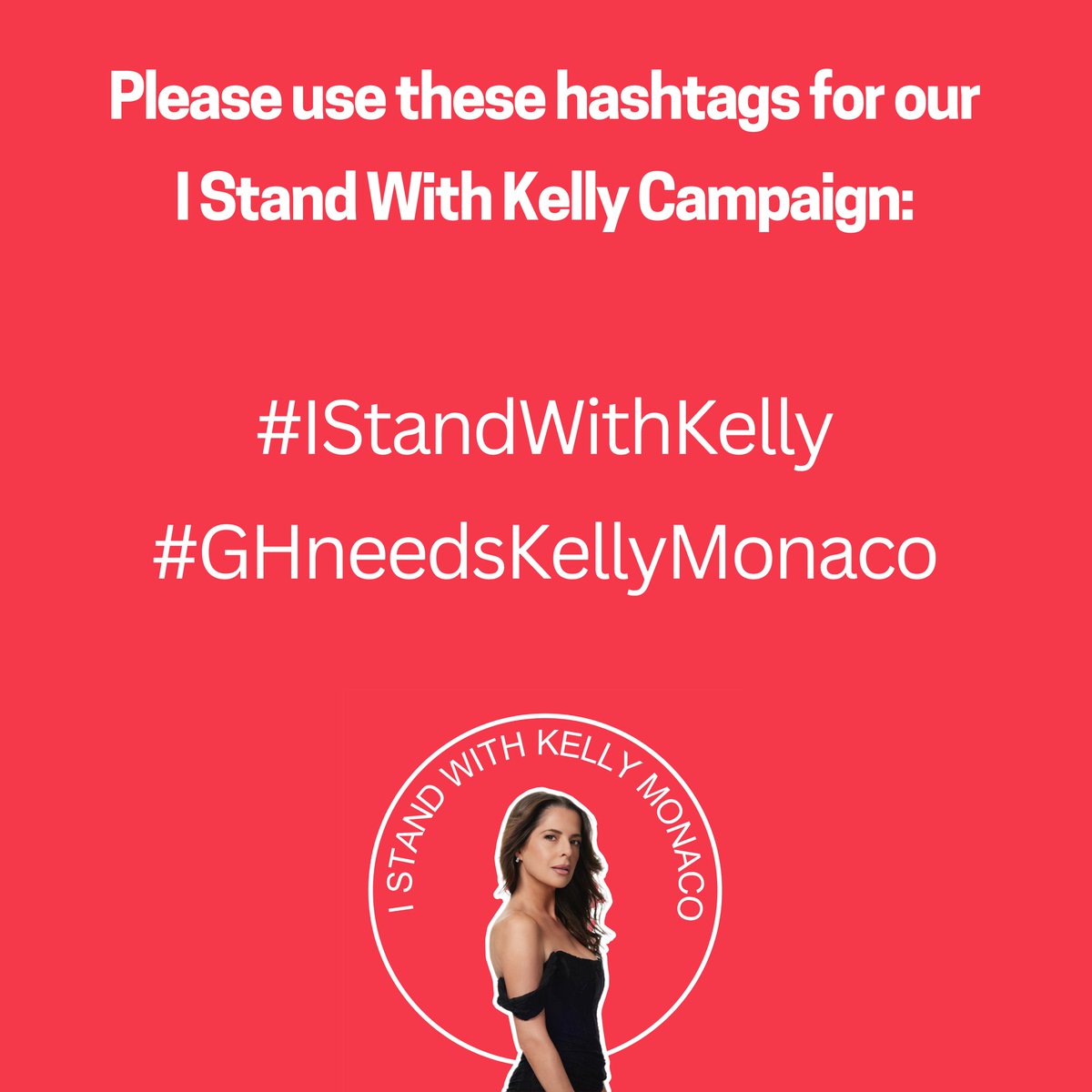 Happy Sunday, KeMo Squad!!

This weeks hashtags will be:  #IStandWithKelly #GHneedsKellyMonaco

Let's remind GH that we still love &amp; miss Kelly, while reminding them of why we need her back on the show!

As always, keep it kind and positive💜✨