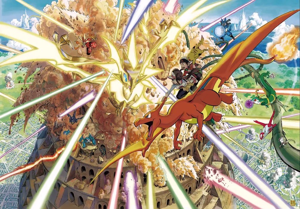 TheOtaking's tweet image. "Pokémon" illustration drawn by Yusuke Murata (One Punch Man, Eyeshield 21)