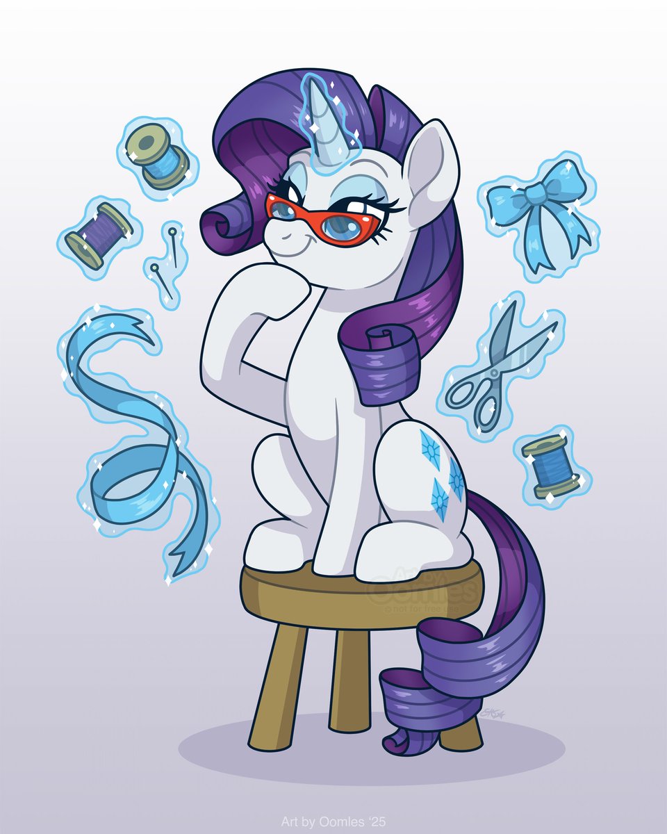 Thread by thread, stitching it together~
(I love you Rarity! 😭💙)
