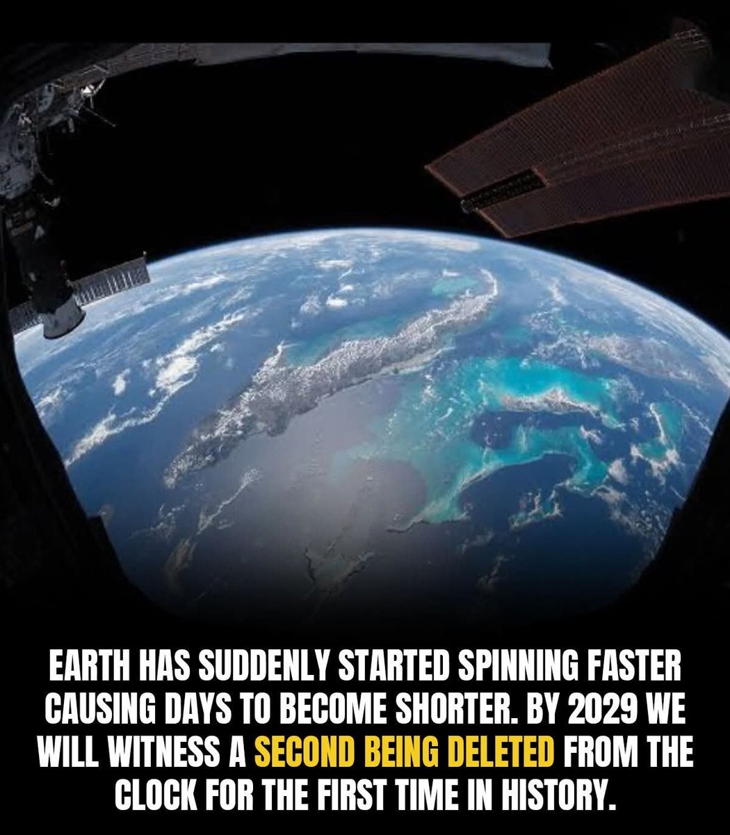 amazing_physics's tweet image. The Earth is restless.
Lately, it’s been spinning faster than we’ve ever recorded — so fast, in fact, that we may soon erase a full second from our clocks.
One second.
Gone.
No one knows why. Theories swirl like gravity itself — shifting molten cores, melting glaciers, tectonic…