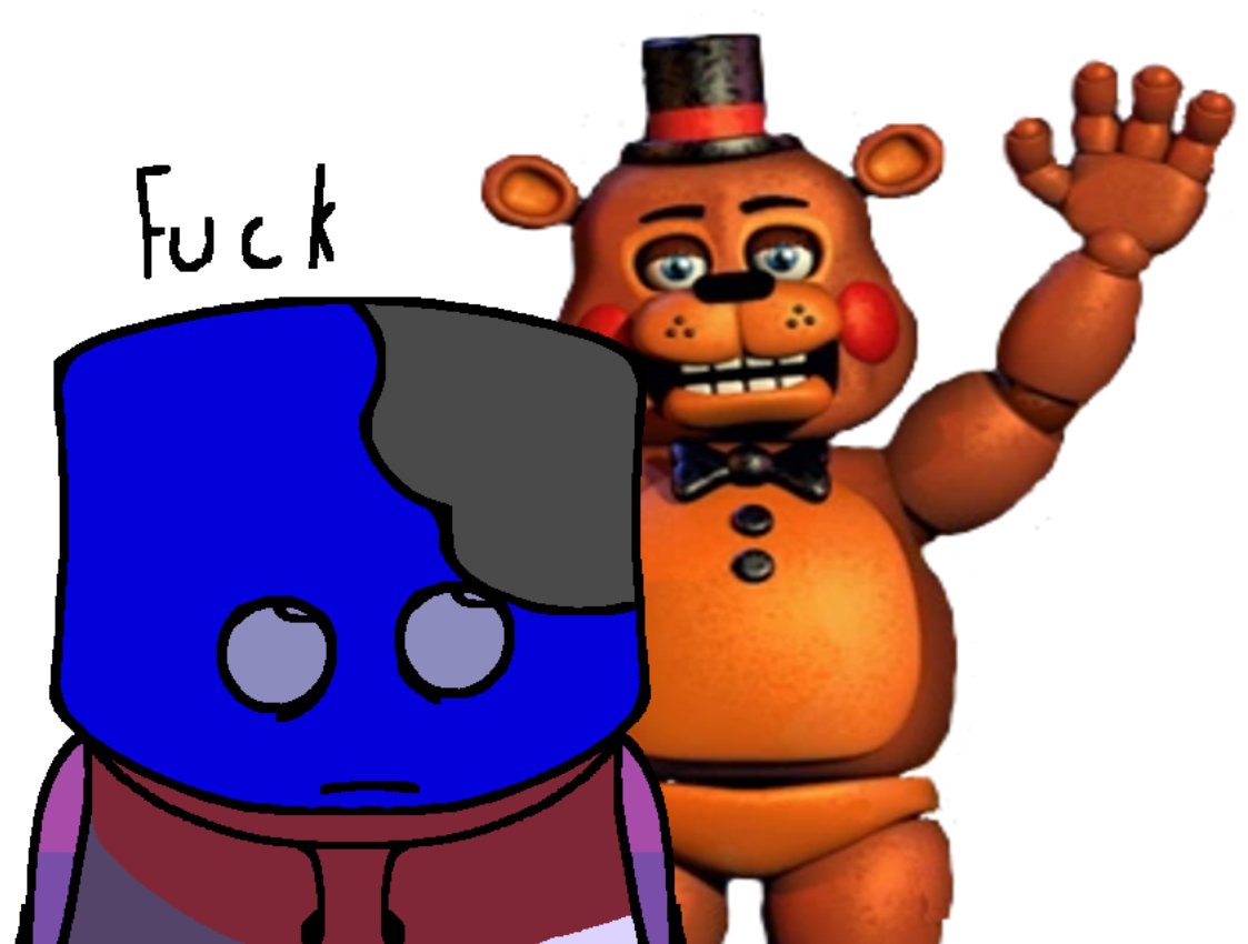 B_side_Wither19's tweet image. Oh fuck it&apos;s toy freddy