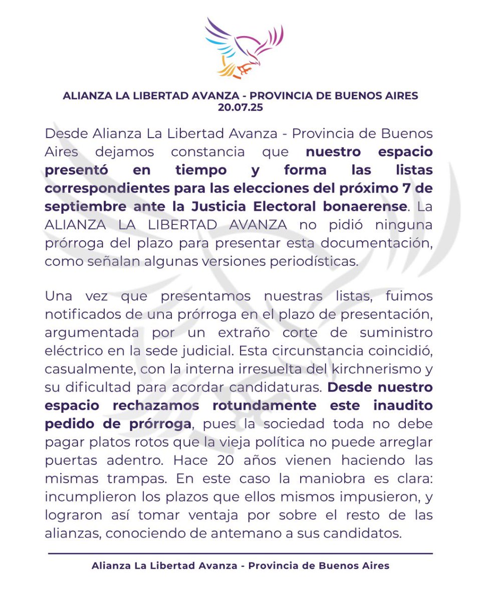 La Libertad Avanza - PBA tweet media
