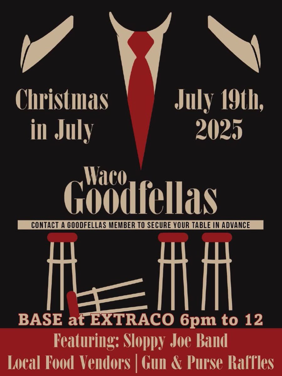 DavidCookTexas's tweet image. PACKED house for Waco GoodFellas' Christmas in July Fundraiser in Waco! Over 30 years ago, founder Randy Crook started this non-profit to share the miracle of Christmas with families in need in Central Texas. Thanks for inviting me, Rep. @PatrickJCurry1! 🎅🎄