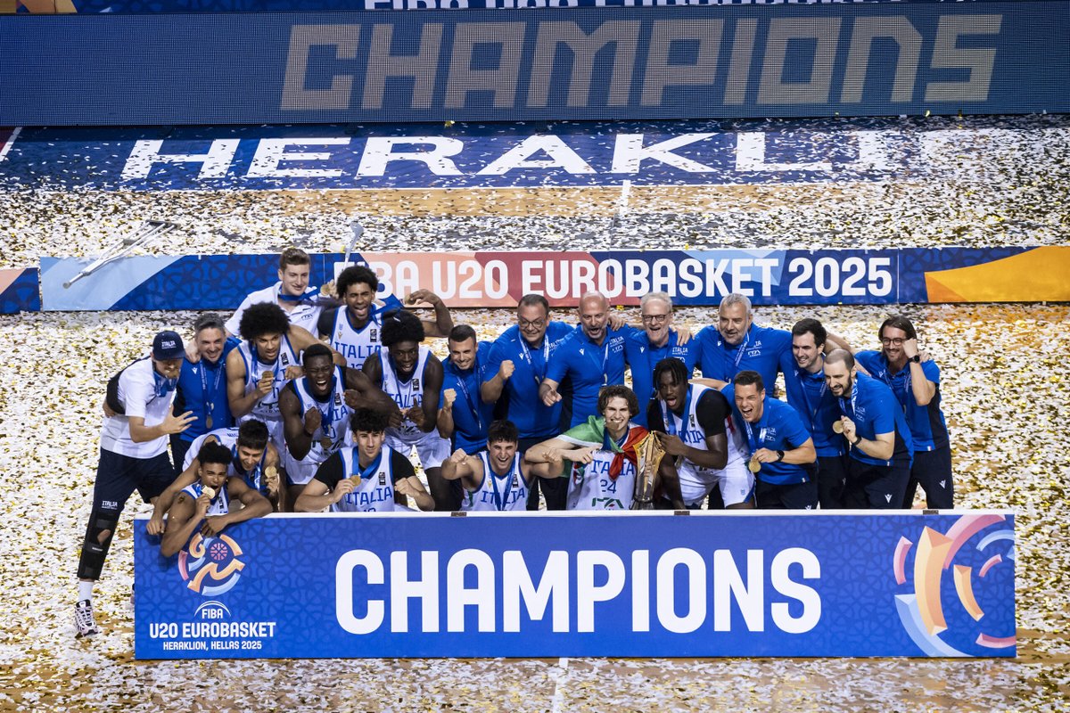 GiuseppeInv's tweet image. After Italy's gold medal at the FIBA U20 European Championship, the Italian Basketball Federation has a real opportunity and responsibility to capitalize on this generation. The key is to give these players the stage they deserve, with right roles and consistent playing time.…