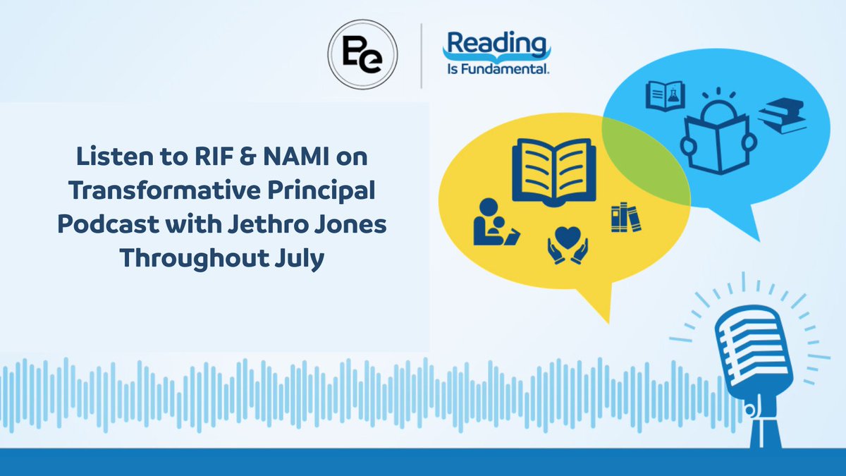 RIFWEB's tweet image. The conversation continues on Be Podcast's Transformative Principal with host Jethro Jones. Featuring #RIF's Dr. Erin Bailey & @NAMICommunicate's Barb Solish, this podcast shares how @Macys supports books & mental health resources to children. Listen now: transformativeprincipal.org/s13/668