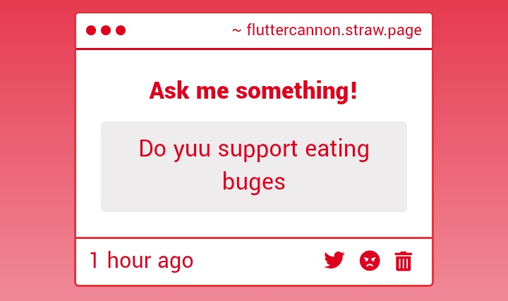 Fluttercannon's tweet image. !!!!❌❌❌❌❌❌